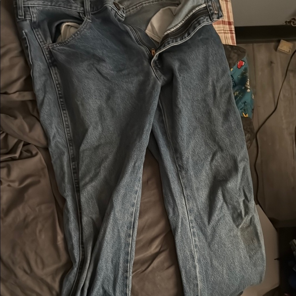 Rustler Men's Straight Jeans - Blue